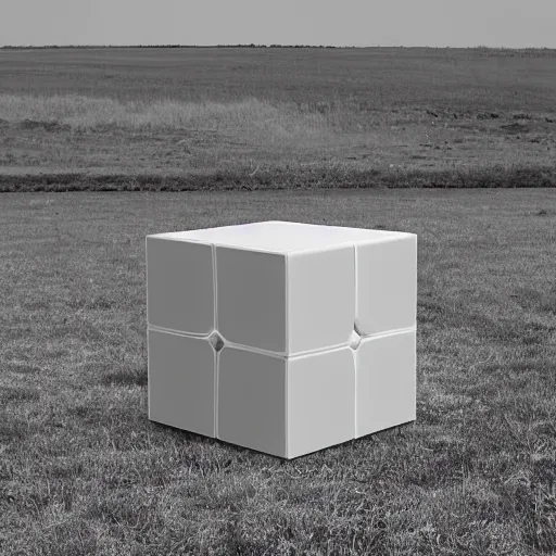 Prompt: a cube, photo