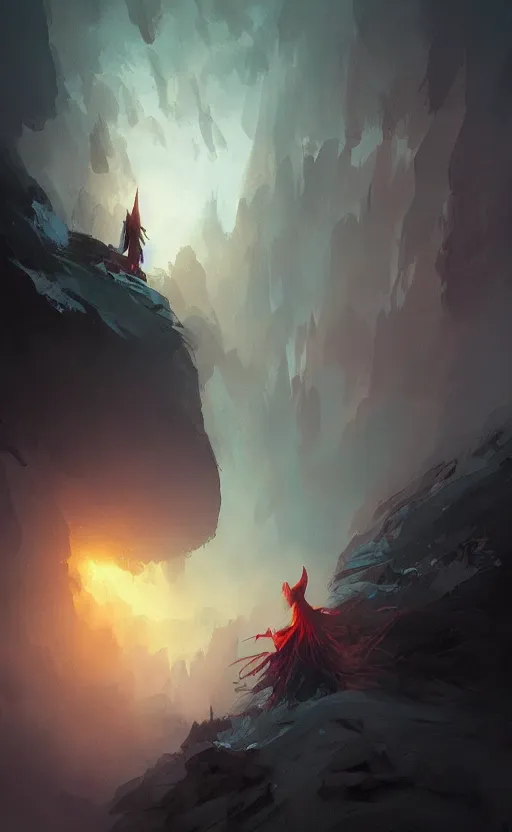 Prompt: a beautiful artwork illustration, concept art sketch of a zbrush render of a wizard, volumetric fog, godrays, high contrast, high contrast, high contrast, vibrant colors, vivid colors, high saturation, by Greg Rutkowski and Jesper Ejsing and Raymond Swanland and alena aenami, featured on artstation, wide angle, vertical orientation