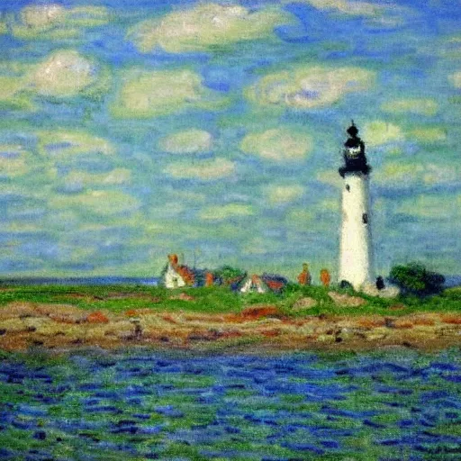 Image similar to st johns lighthouse killough painting by monet