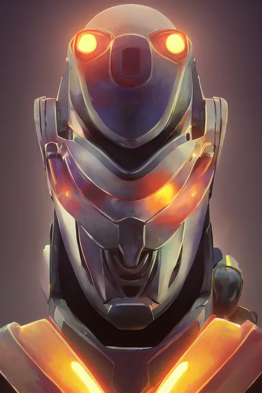 Image similar to epic mask helmet robot ninja portrait stylized as fornite style game design fanart by concept artist gervasio canda, behance hd by jesper ejsing, by rhads, makoto shinkai and lois van baarle, ilya kuvshinov, rossdraws global illumination radiating a glowing aura global illumination ray tracing hdr render in unreal engine 5