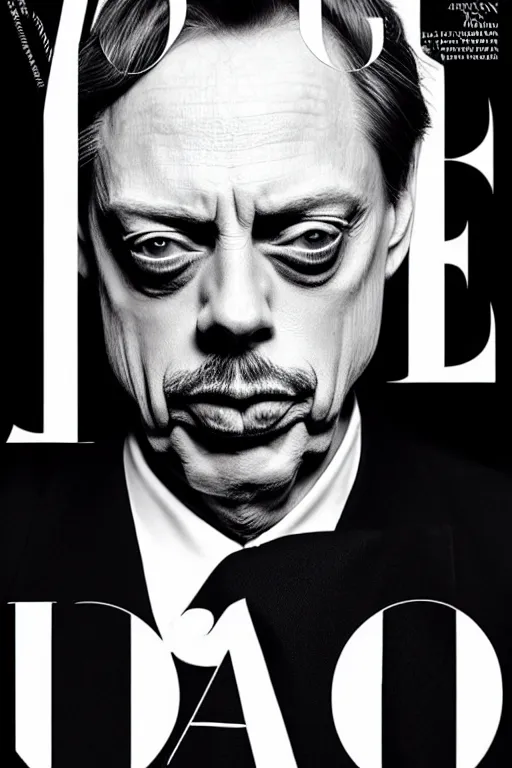 Image similar to extremely beautiful steve buscemi dressed as james bond, symmetrical, cinematic, elegant, luxury, real photography, 4 k, ultra hd, vogue journal cover