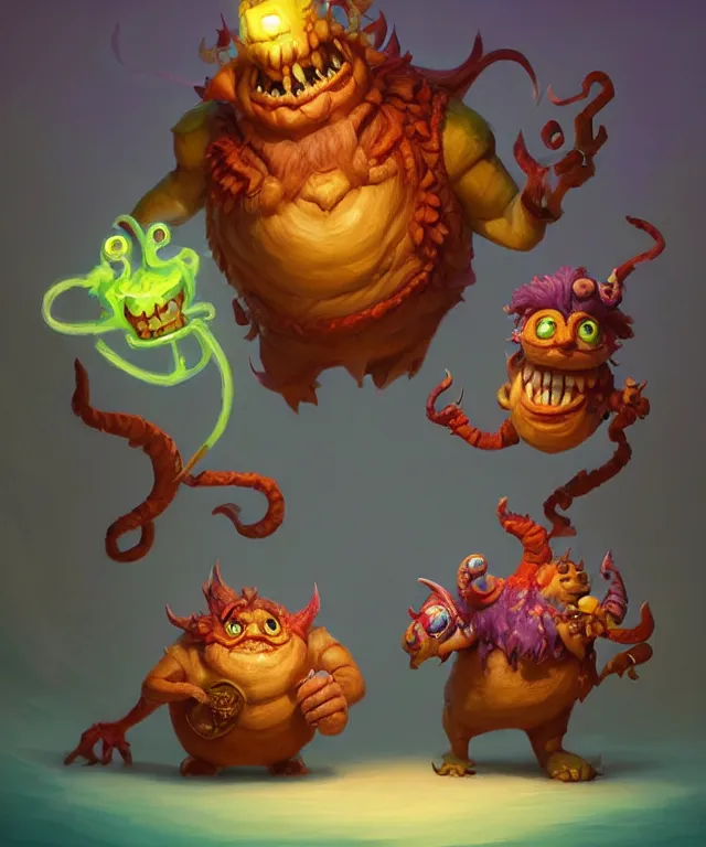 Prompt: two xanathar creatures in the style of pixar, adorable and whimsical,, fantasy, elegant, digital painting, artstation, unreal engine, octane render, concept art, matte, sharp focus, vibrant colors, high contrast, illustration, art by justin gerard