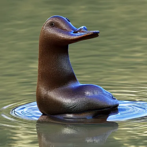 Image similar to duck boy platypus in boots