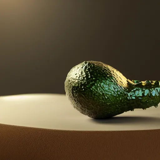 Prompt: avocado man going to sleep in a comfy bed intricate detail, finely detailed, small details, extra detail, photorealistic, high resolution, vray, hdr, hyper detailed, insane details, intricate, elite, ornate, elegant, luxury, dramatic lighting, octane render, weta digital, micro details, 3 d sculpture