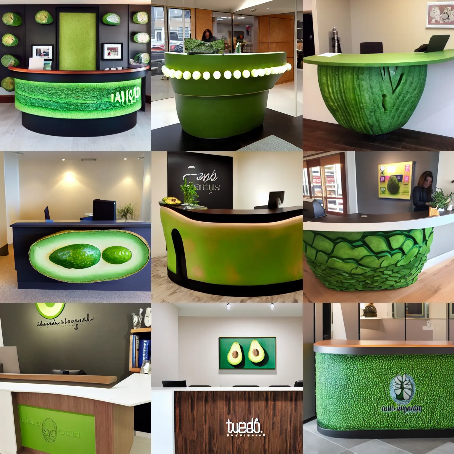 Reception Desk Styled On An Avocado Stable Diffusion OpenArt