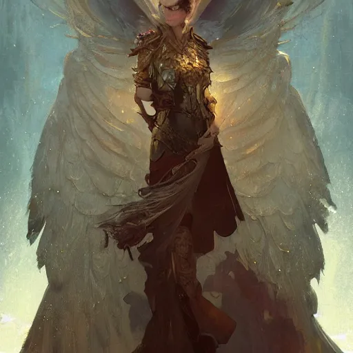 Prompt: Serra Angel, D&D, fantasy, intricate, cinematic lighting, highly detailed, digital painting, artstation, concept art, smooth, sharp focus, illustration, art by Akihiko Yoshida, Greg Rutkowski and Alphonse Mucha