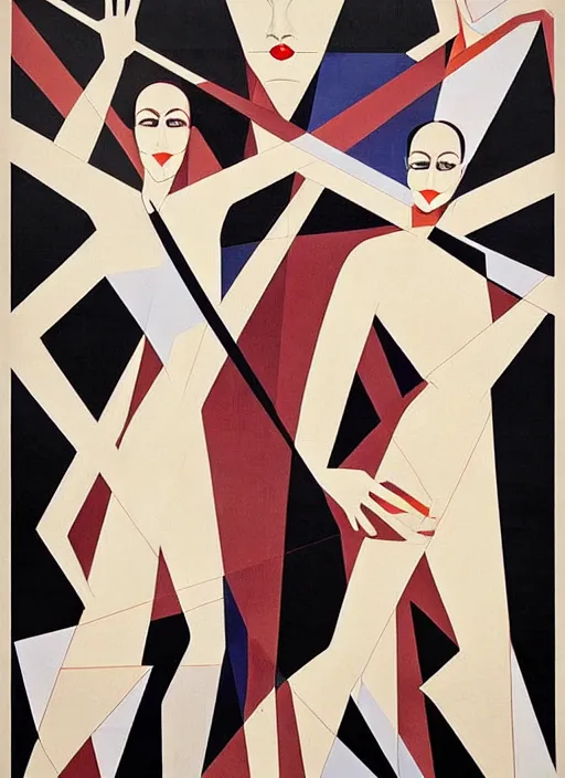 Image similar to constructivism monumental graphic super flat style figurative detailed portrait by avant garde painter and leon bakst, illusion surreal art, highly conceptual figurative art, intricate detailed illustration drawing, controversial poster art, geometrical drawings, no blur