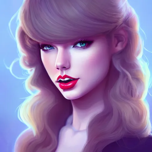 Prompt: a portrait of a beautiful taylor swift, art by lois van baarle and loish and ross tran and rossdraws and sam yang and samdoesarts and artgerm and saruei, digital art, highly detailed, intricate, sharp focus, trending on artstation hq, deviantart, unreal engine 5, 4 k uhd image