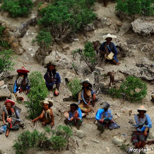 Image similar to A diorama Of the Tarahumara in the mountains of northern Mexico