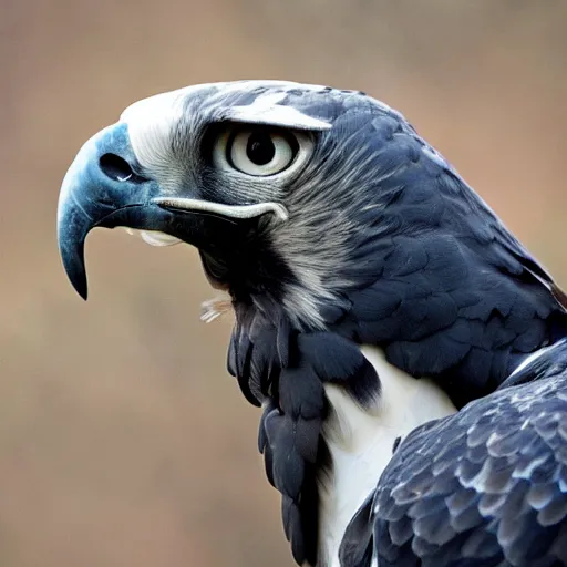 Image similar to close up of a harpy eagle