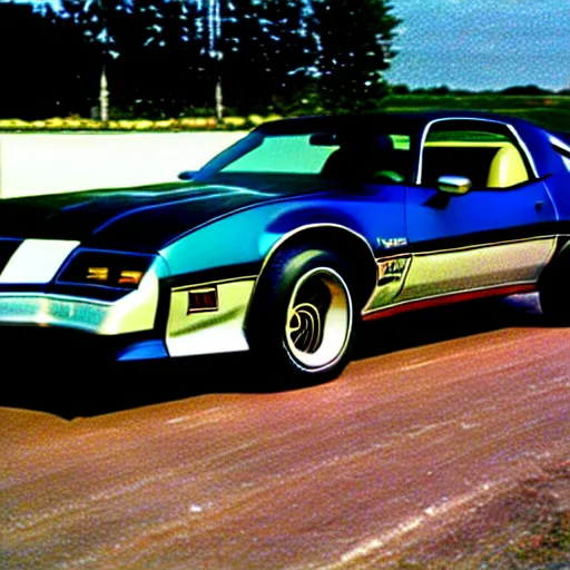 Prompt: a pontiac trans am from 1 9 8 6