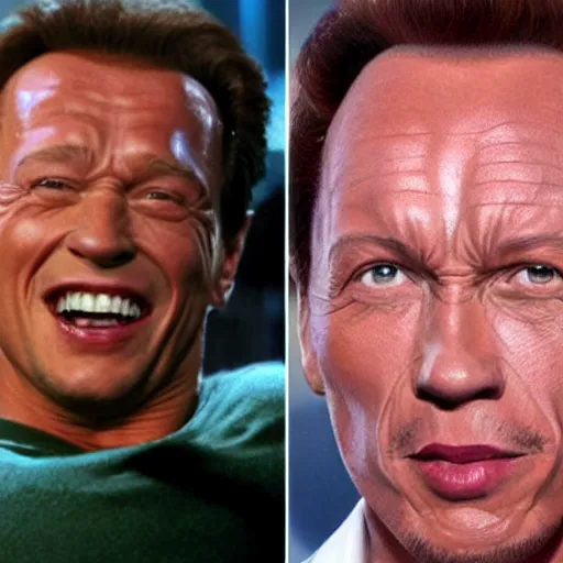 Image similar to rob schneider as arnold schwarzenegger