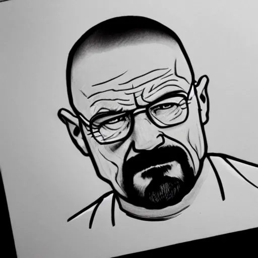 Prompt: Walter white sketch