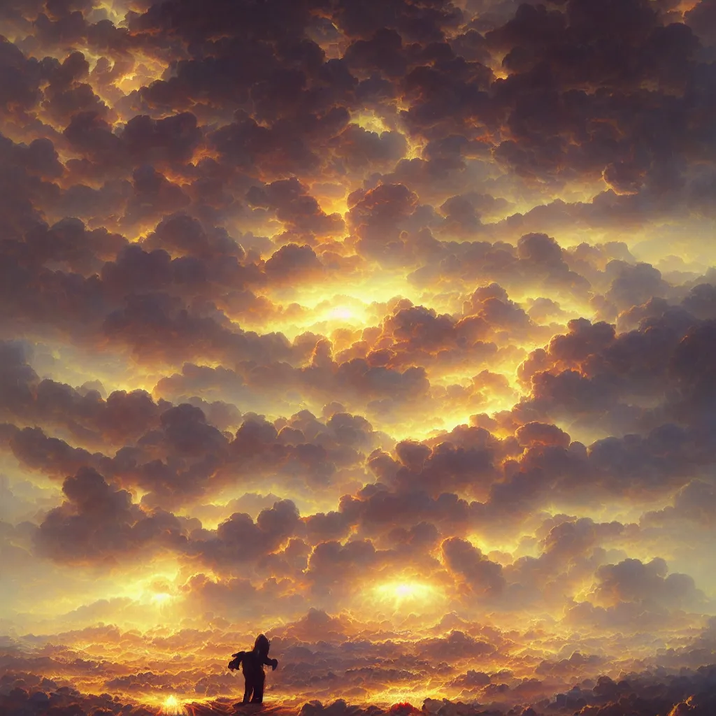 Prompt: a sending down [ of the revelation ] from him who created the earth and the lofty heavens, tornado of flowers, overdetailed art, by greg rutkowski, by rhads, sharp focus