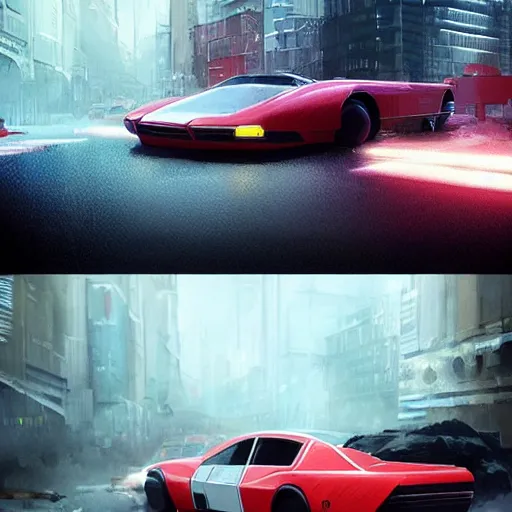 Image similar to concept art of vehicles from the movie akira inspired by liam wong, high octane render, trending on cgsociety, displacement mapped!, masterpiece!!