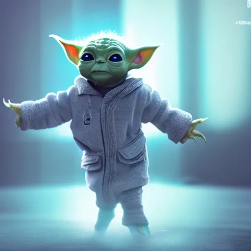 Prompt: full body pose, hyperrealistic photograph of baby yoda as a dj, dim volumetric lighting, 8 k, octane beautifully detailed render, extremely hyper detailed, intricate, epic composition, cinematic lighting, masterpiece, trending on artstation, very very detailed, stunning, hdr, smooth, sharp focus, high resolution, award, winning photo, dslr, 5 0 mm