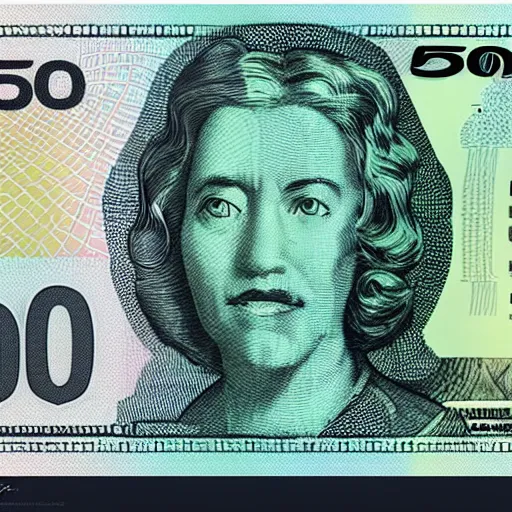 Image similar to concept design 5 0 € note for the year 2 0 3 3