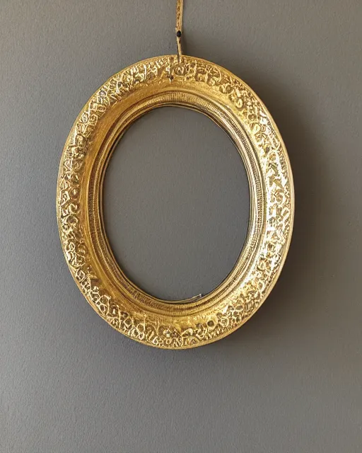 Image similar to oval golden frame