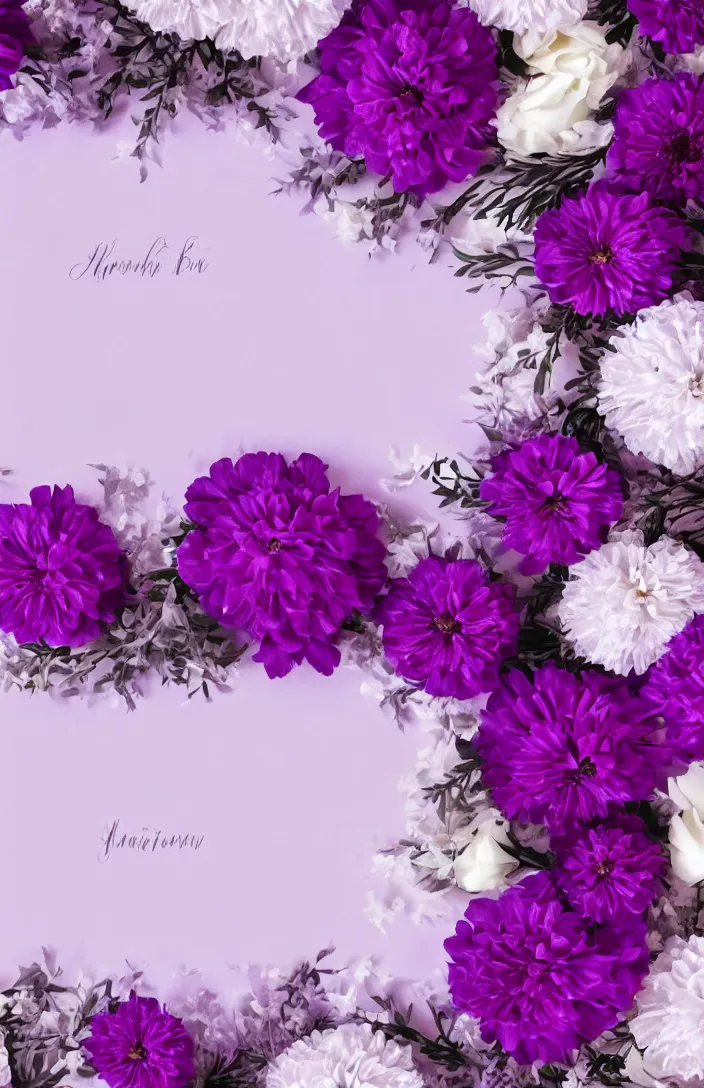 Prompt: bright cozy background image, soft pale - purple flowers, white background, dreamy lighting, background, photorealistic, printable, backdrop for obituary text, in memory, memorial