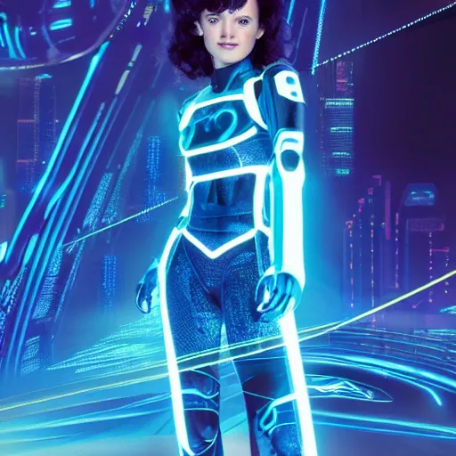 Image similar to high resolution photo of gem from the movie tron, 4 k, award winning photo.