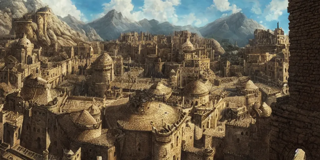 Image similar to mereen, game of thrones, super highly detailed, professional digital painting, concept art, smooth, sharp focus, no blur, no dof, extreme illustration, unreal engine 5, photorealism, hd quality, 8 k resolution, cinema 4 d, 3 d, beautiful, cinematic, art by artgerm and greg rutkowski and alphonse mucha and loish and wlop