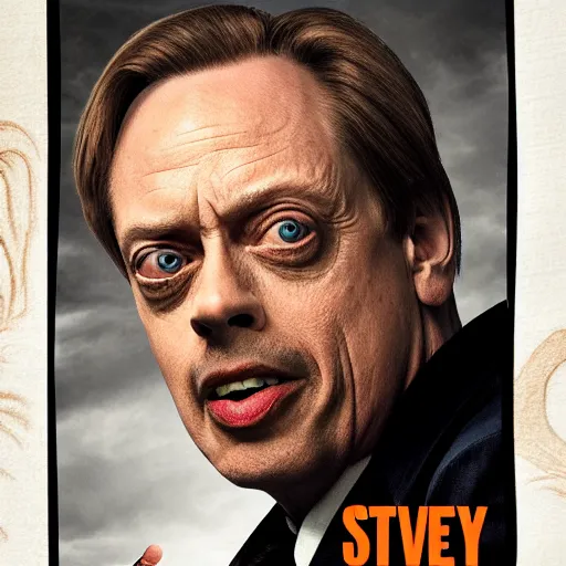 Image similar to Steve buscemi as 007, gritty, movie poster