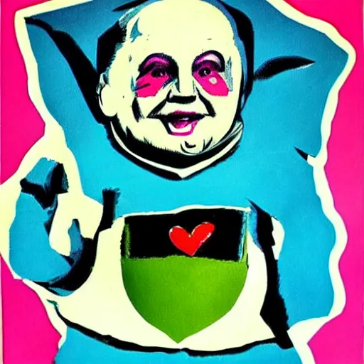 Prompt: pop art gollumn