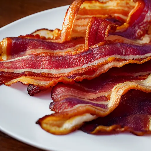 Image similar to the divine revelation of bacon, bacon apotheosis, bacon supreme, grandiose, incredible, magnificient