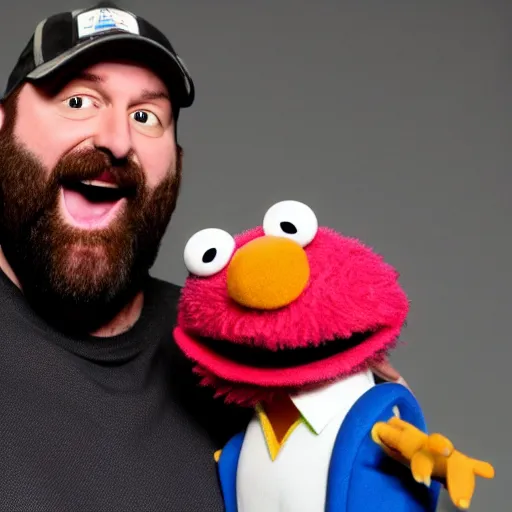 Prompt: Tom Segura as a Muppet, 4k —height 1024 —width 1024