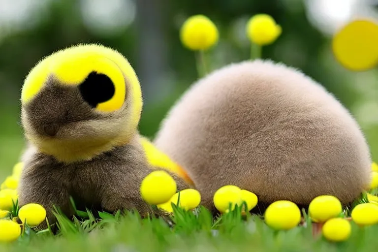 Image similar to real life helioptile pokemon, cute!!!, heroic!!!, adorable!!!, playful!!!, chubby!!! fluffly!!!, happy!!!, cheeky!!!, mischievous!!!, ultra realistic!!!, spring time, slight overcast weather, golden hour, sharp focus