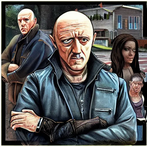 Image similar to Jonathan banks gta cover art