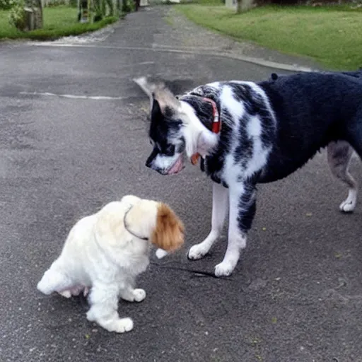 Prompt: dog hybrid with cat