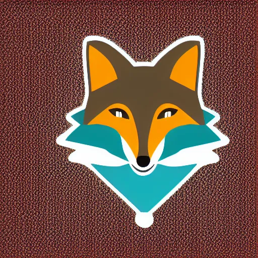Image similar to fox subject, sticker, highly detailed, colorful, illustration, smooth and clean vector curves, no jagged lines, vector art, logo