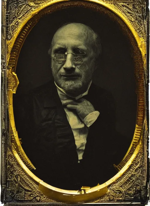 Image similar to old wetplate daguerreotype archetype portrait of a architect, explosion of data fragments, fractal, intricate, elegant, highly detailed, parallax, leica, medium format, subsurface scattering, by jheronimus bosch and greg rutkowski and louis jacques mande daguerre