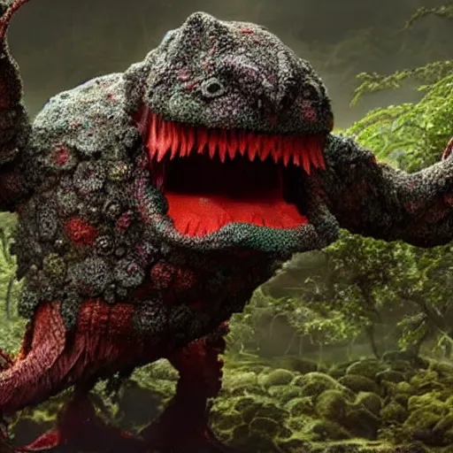 Prompt: the jim henson company creates a zergling concept creature.