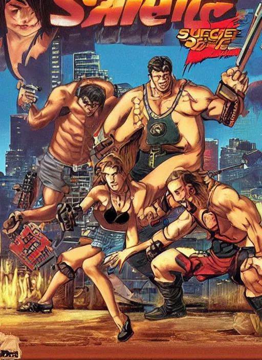 Image similar to hashsquatch the game, streets if rage style cover art