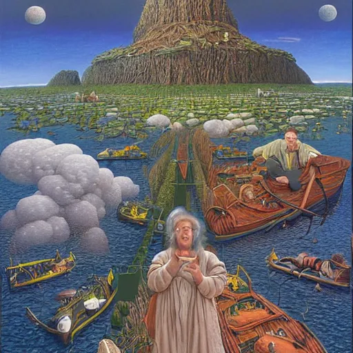 Prompt: art by james christensen, rob gonsalves and tim white