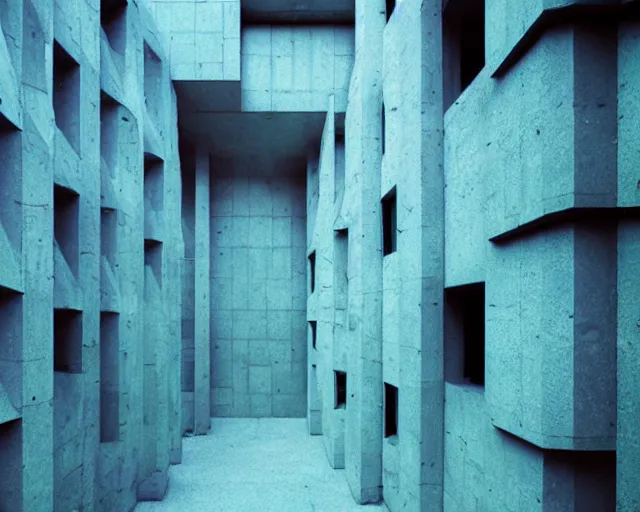 Image similar to seapunk brutalism