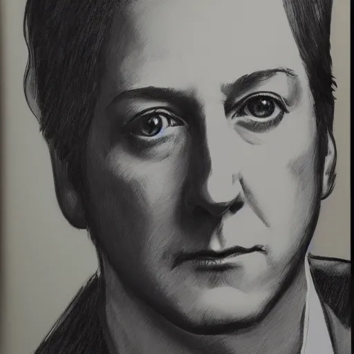 Image similar to a portrait of james spader, sketch,