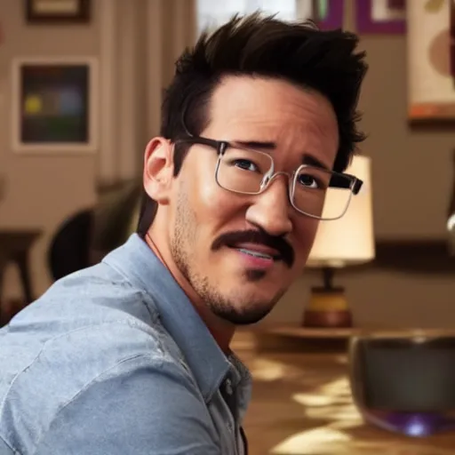 Image similar to Markiplier in a pixar movie, 8k,