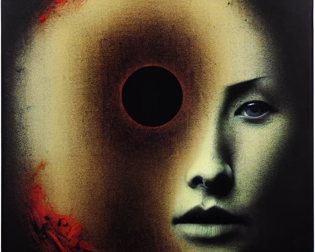 Image similar to eternal eclipse, a brutalist designed, rich deep colours, painted by guy denning, yoshitaka amano, sebastiao salgado, julia margaret cameron, james jean and petra cortright, part by gerhard richter, part by takato yamamoto. 8 k masterpiece.