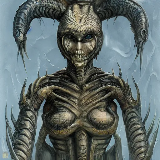 Prompt: Giger portrait of queen dragon, Dragon in dragon lair, HD, full body dragon concept, flying dragon, soft shading, soft colors, relaxed colors, hyperdetailed, wide angle lens, fantasy, futuristic horror, style of giger