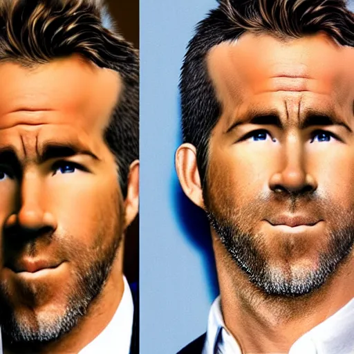 Image similar to ryan reynolds morphed with a pickle