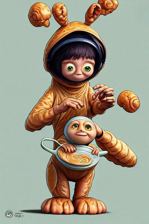 Prompt: et from spielberg making pancakes, animation pixar style, by pendleton ward, magali villeneuve, artgerm, rob rey and kentaro miura style, golden ratio, trending on art station