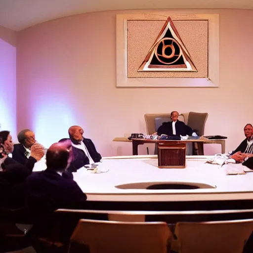 Image similar to photos from illuminati meetings