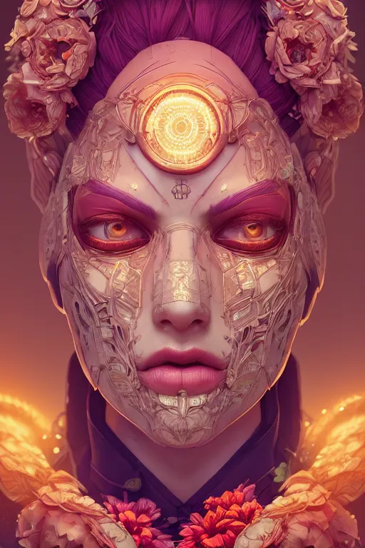 Prompt: symmetry!! portrait of floral! borderlands 3 psycho, intricate, elegant, highly detailed, digital painting, artstation, concept art, smooth, sharp focus, illustration, art by wlop and rossdraws and mike winkelmann, 8 k