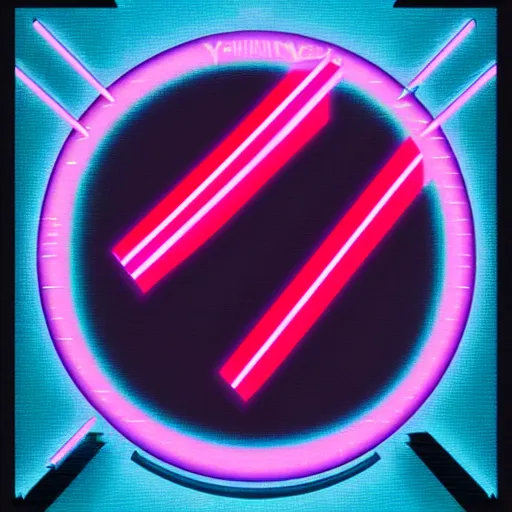 Image similar to A synthwave cigar, inspired by Tron, Trending on Artstation, Digital screenshot,. Faded film grain, 1980s Computer Graphics,