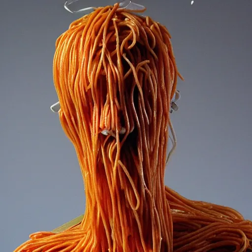 Prompt: the spaghetti man, very detailed and horrific figure, nightmare fuel