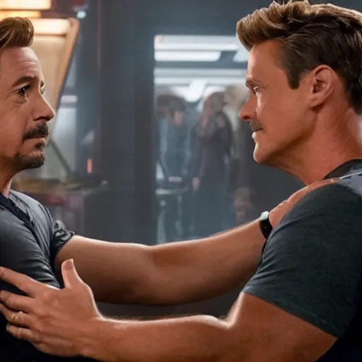 Prompt: In avengers endgame, tony asks steve can he fix his heart