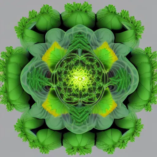 Prompt: 3d Plant fractal render 8k